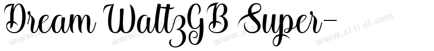 Dream WaltzGB Super字体转换